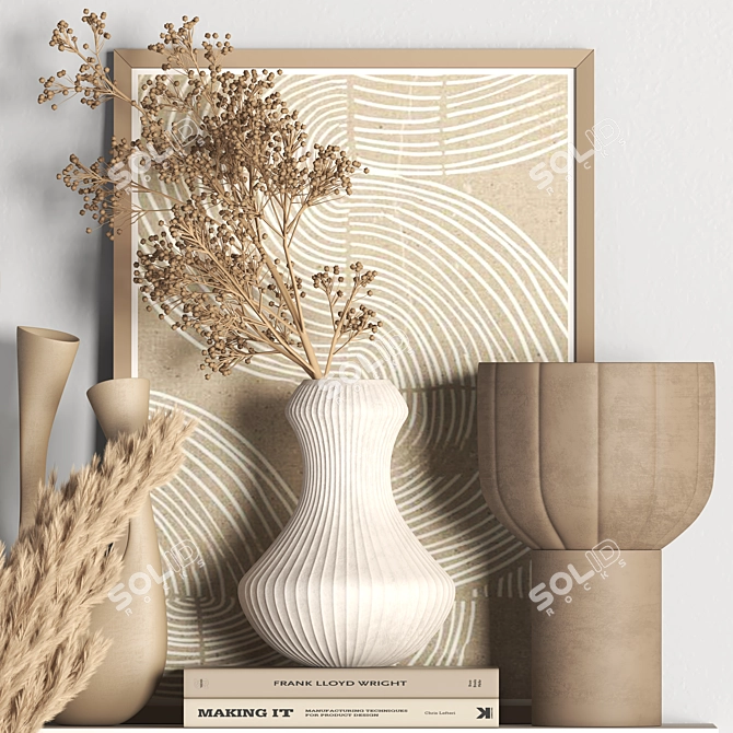 Modern Chic Decor Set 012 3D model image 1