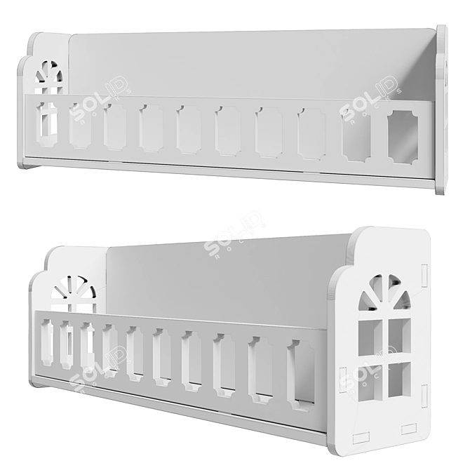 Wall Shelf Set AIS Laser 3D model image 2