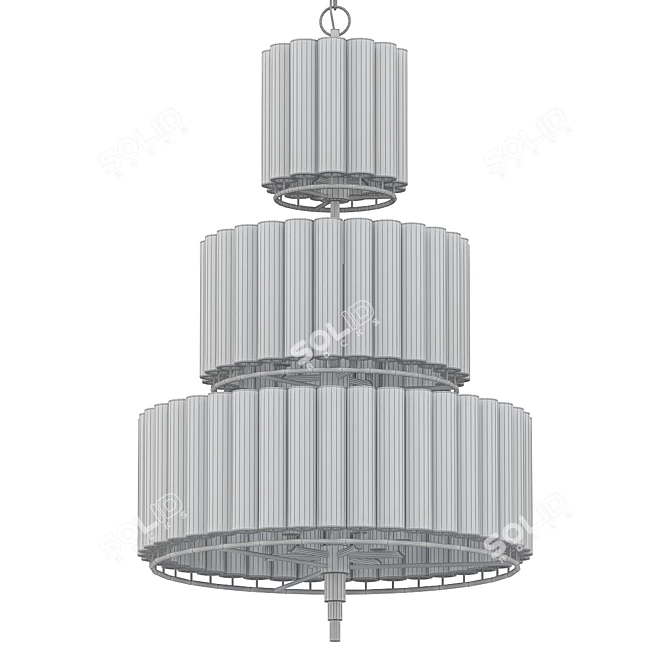 Elegant Medium Chandelier Statement Piece 3D model image 2