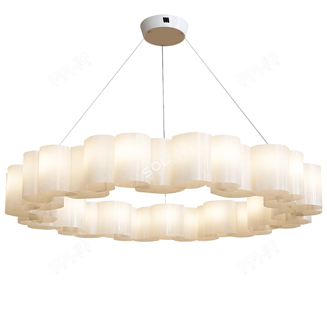 Stylish Honey Pendant Lamps 3D model image 2