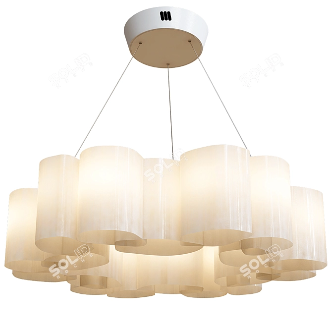 Stylish Honey Pendant Lamps 3D model image 5