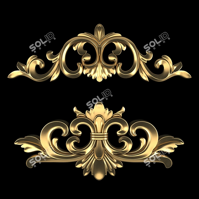 Vibrant 3D Ornament Design Kit 3D model image 1