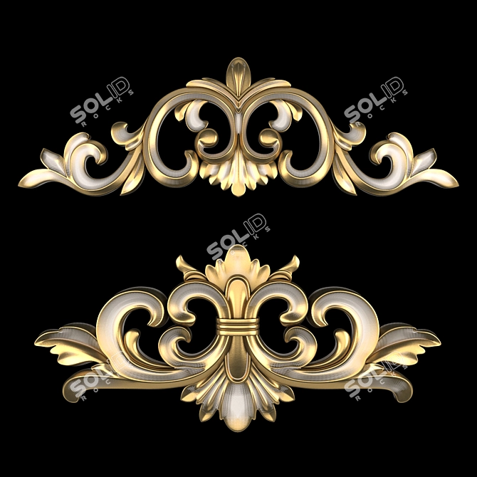 Vibrant 3D Ornament Design Kit 3D model image 3