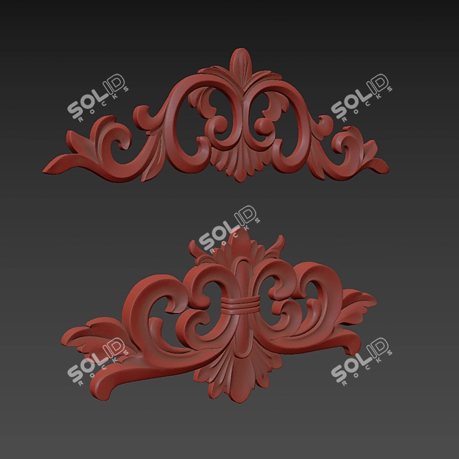 Vibrant 3D Ornament Design Kit 3D model image 6