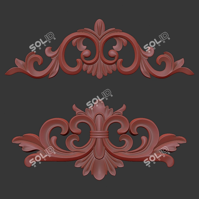 Vibrant 3D Ornament Design Kit 3D model image 7