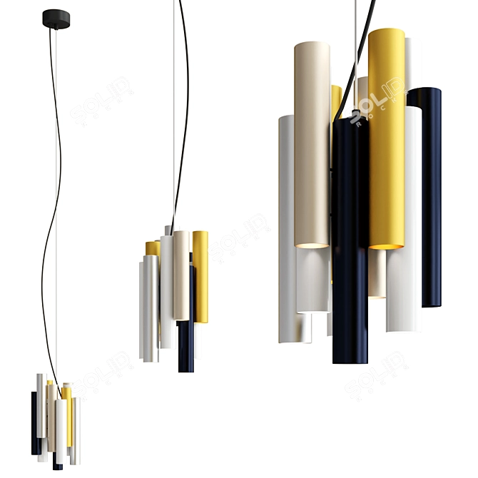 TOOT LED Pendant Lamp Rashid 3D model image 1