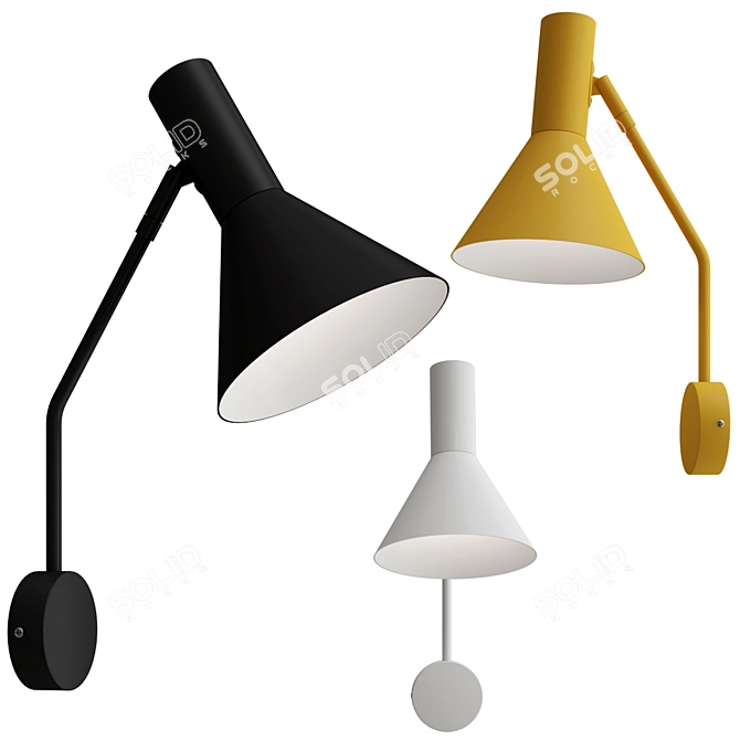 Frandsen Lyss Designer Wall Lamp 3D model image 1