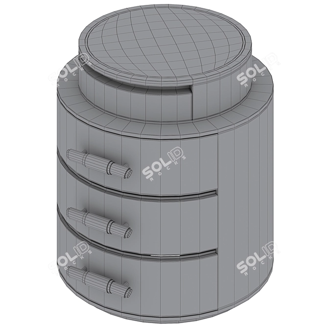 Elegant Tulsa Bedside Table 3D model image 5