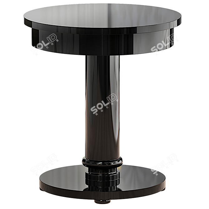  Bespoke Art Deco Round Table 3D model image 1