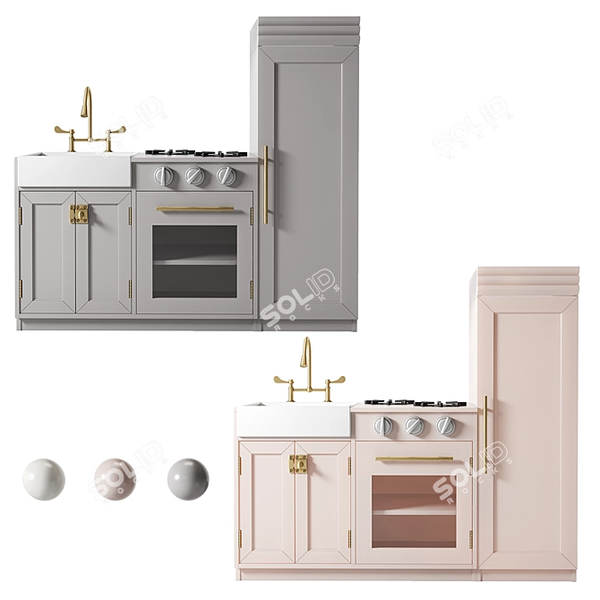 Kids Chelsea Play Kitchen Toy 3D model image 5