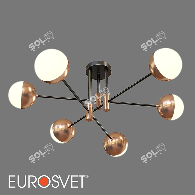 Eurosvet Nuvola Ceiling Light 3D model image 1