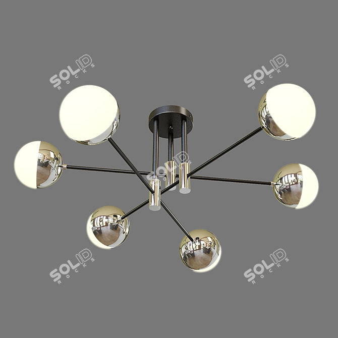 Eurosvet Nuvola Ceiling Light 3D model image 2