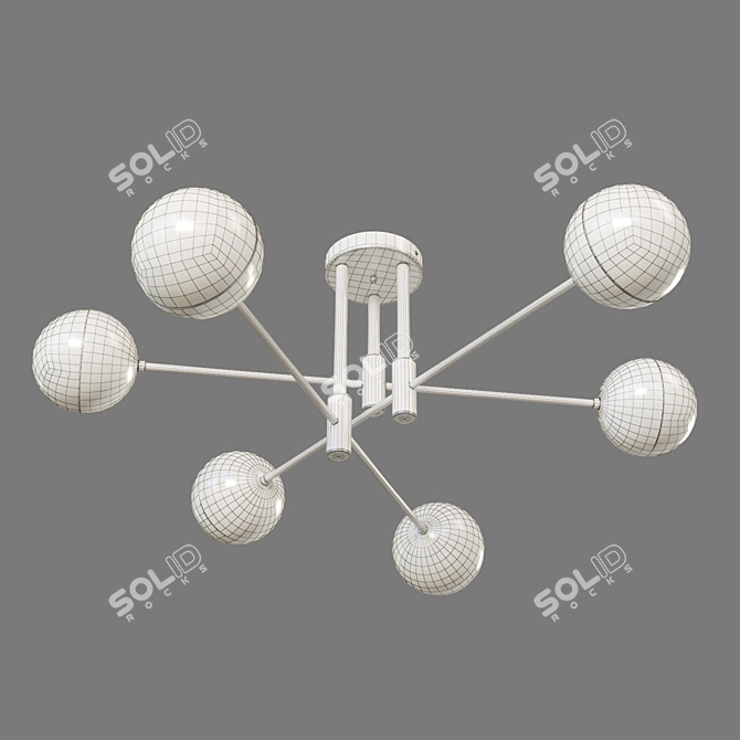 Eurosvet Nuvola Ceiling Light 3D model image 3