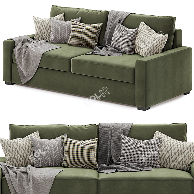 Elegant Maxwell Sofa – Comfort Defined 3D model image 3