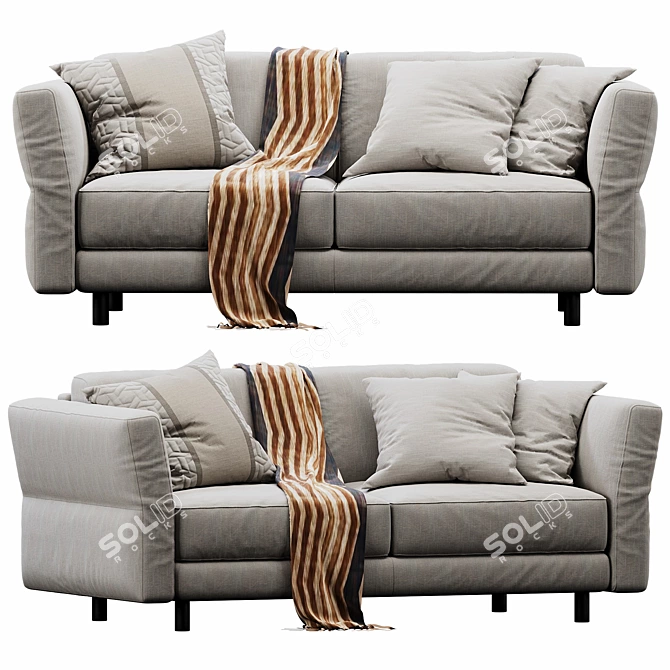 Italian Beauty Sofa Set 3D model image 1