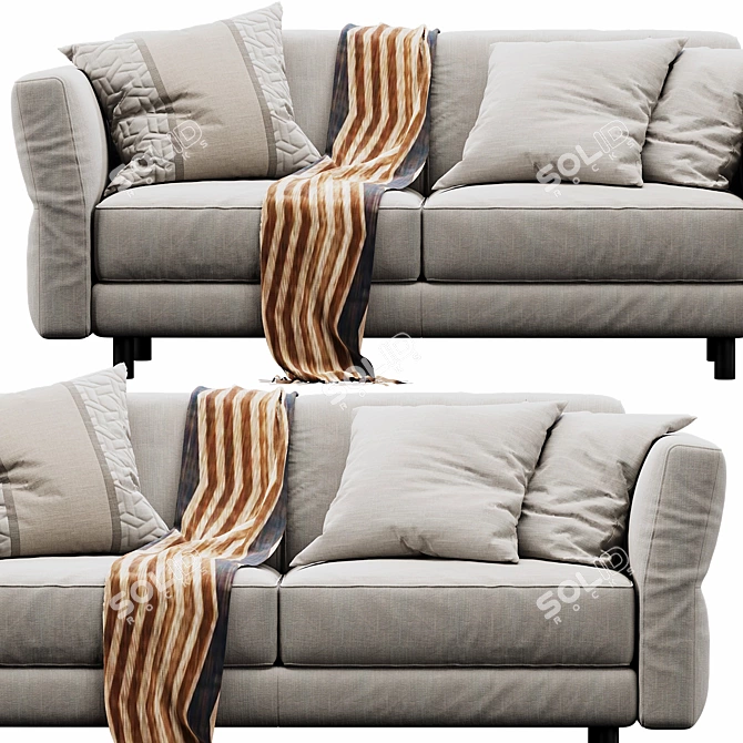 Italian Beauty Sofa Set 3D model image 3