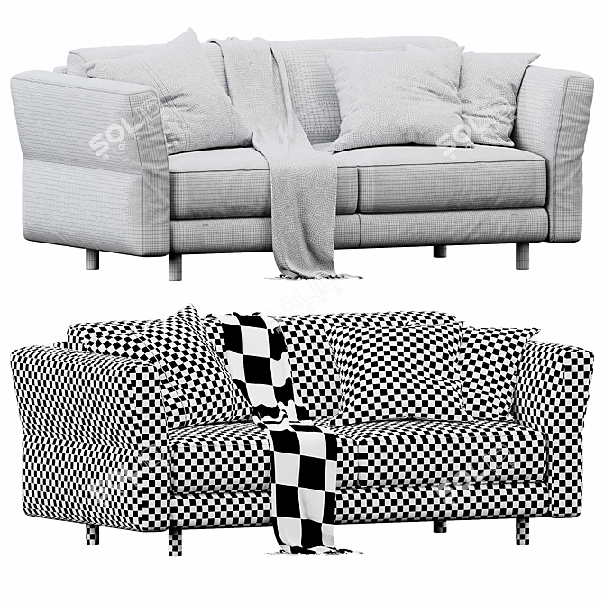 Italian Beauty Sofa Set 3D model image 5