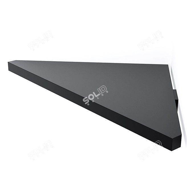 ETELI Corner Shelf in Solid Surface 3D model image 3