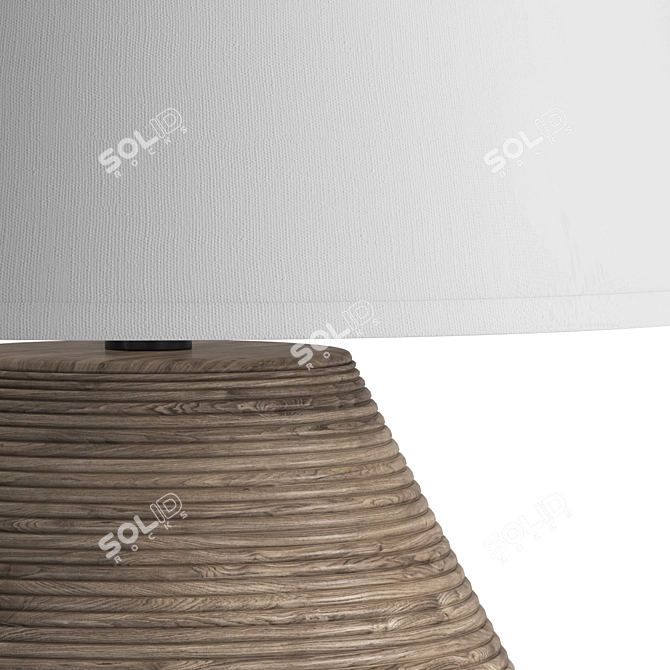 Earthen Texture Shapely Lamp 3D model image 2