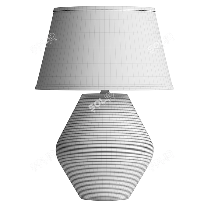 Earthen Texture Shapely Lamp 3D model image 3