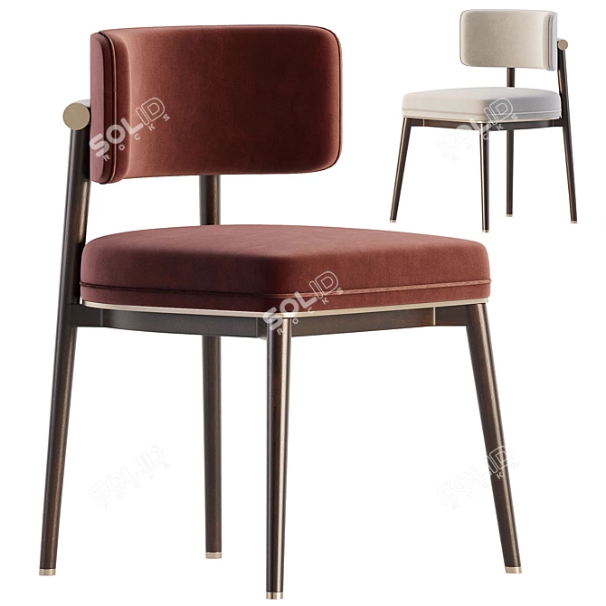 Modern Frank Dining Chair Design 3D model image 1