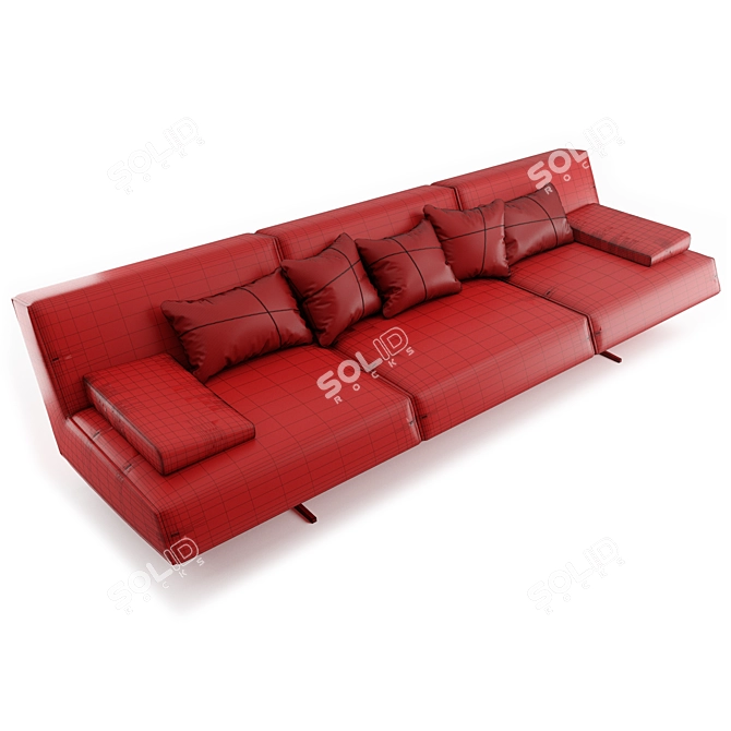 Modern Poliform Sydney Sofa Design 3D model image 3