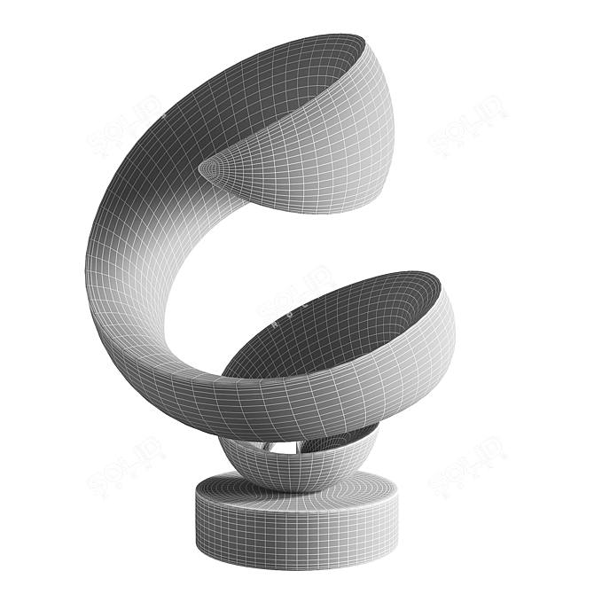 Whirlwind Abstract Sculpture by Jason Quigno 3D model image 3