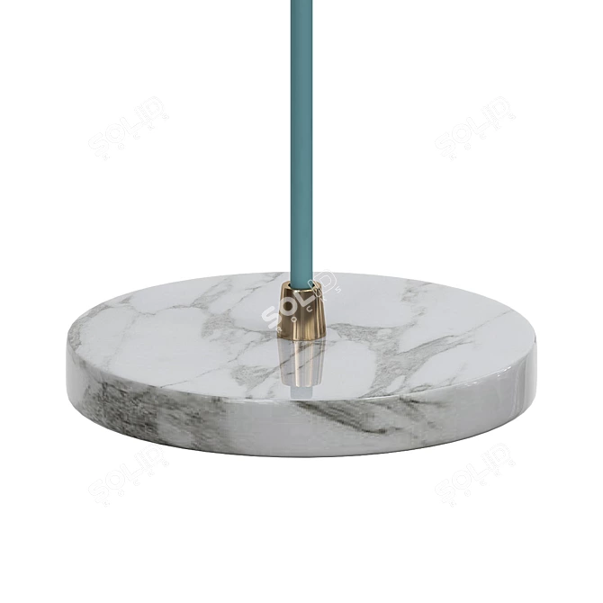 BIRDS Floor Lamp Blue 3D model image 4