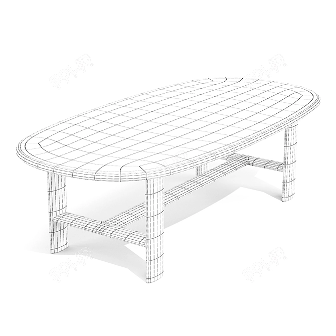 Frigerio Salotti Mocki Tables Set 3D model image 7