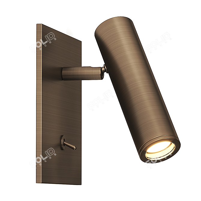 Modern Square LED Wall Sconce 3D model image 2