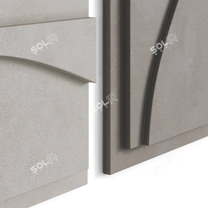 The Audo Embossed Panels 3D model image 2