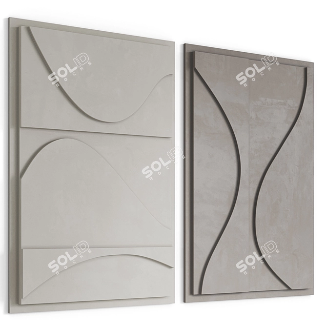 The Audo Embossed Panels 3D model image 4