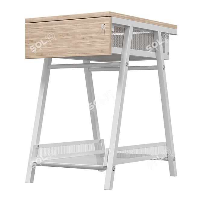 IKEA TROTTEN Nightstand with Drawers 3D model image 5