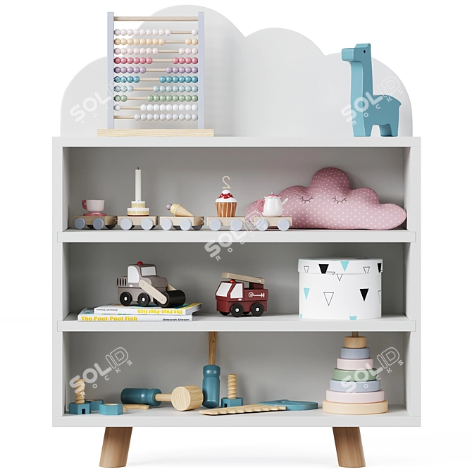 Bear & Cloud Cubbie Duo by Minime 3D model image 3