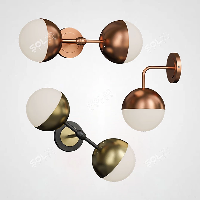 ImperiumLoft POMP Wall Lamp 3D model image 2