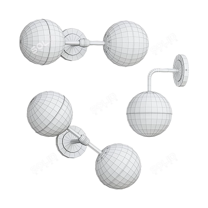 ImperiumLoft POMP Wall Lamp 3D model image 3