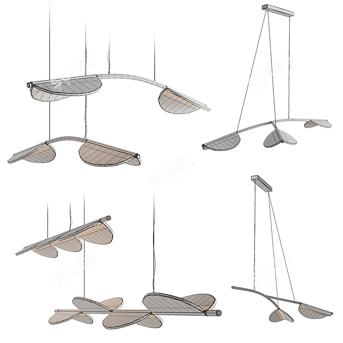 Rotatable Adjustable Lamp Family 3D model image 8