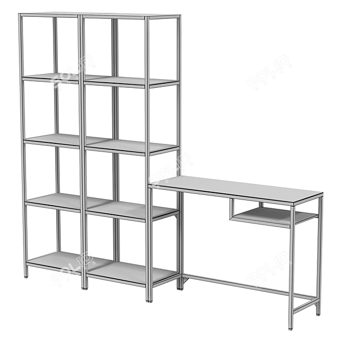 IKEA VITTSJÖ Multipurpose Laptop Desk 3D model image 6