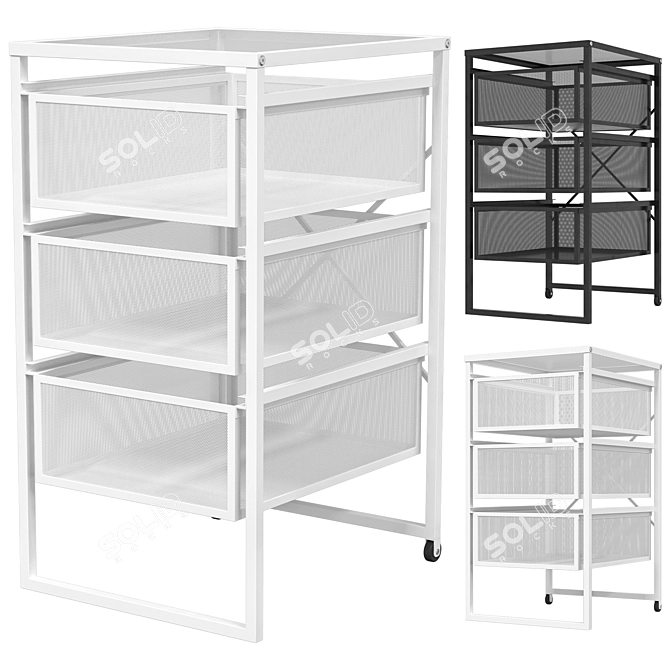 IKEA LENNART 2-Color Storage Organizer 3D model image 1