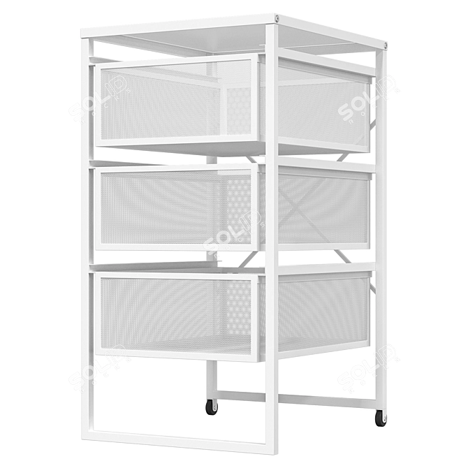 IKEA LENNART 2-Color Storage Organizer 3D model image 5