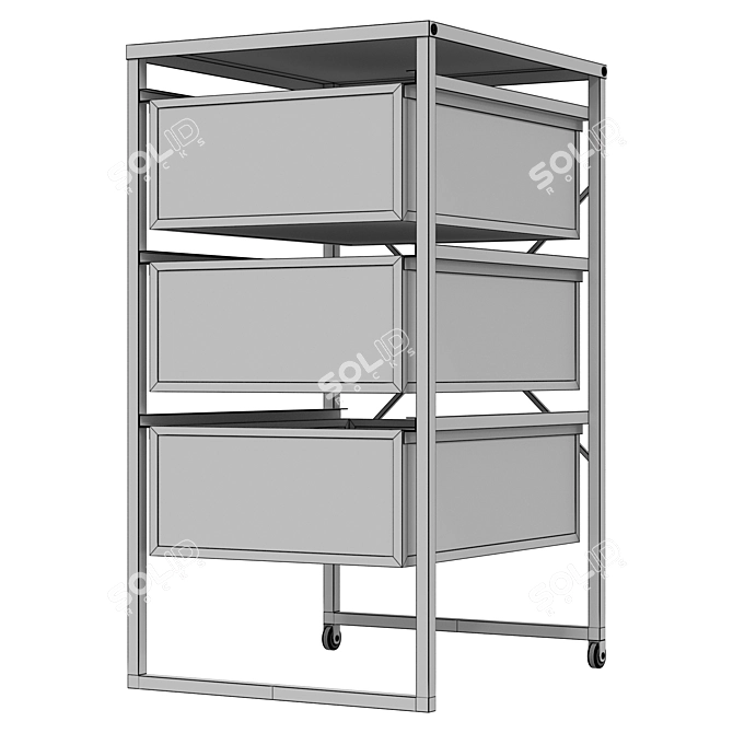 IKEA LENNART 2-Color Storage Organizer 3D model image 6