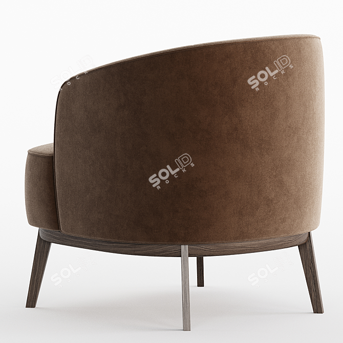 MEGAN Armchair: Modern Comfort Solution 3D model image 4