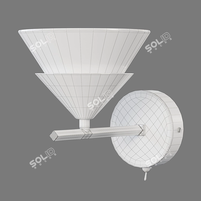 Elegant Eurosvet Rylee Wall Light 3D model image 2