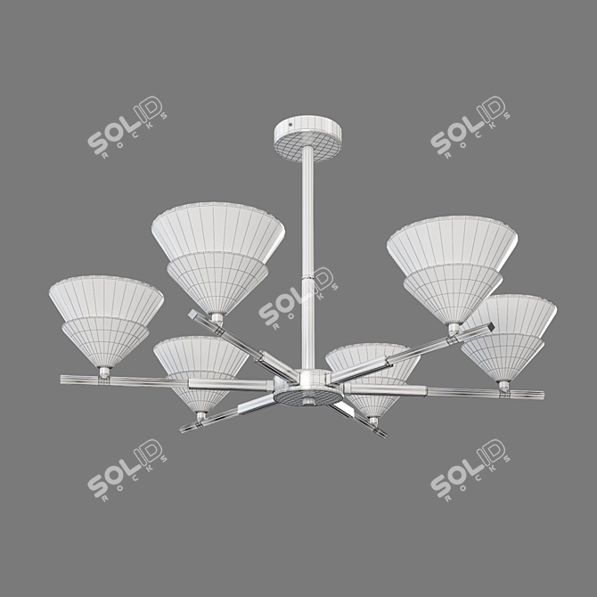 Eurosvet Rylee Ceiling Light 6-Lamp 3D model image 2