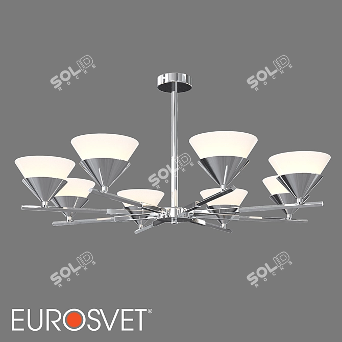 Eurosvet Rylee 8-Light Ceiling Fixture 3D model image 1