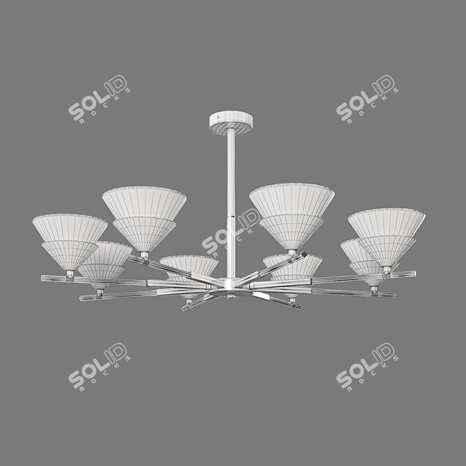Eurosvet Rylee 8-Light Ceiling Fixture 3D model image 2
