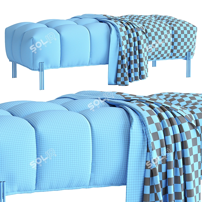 Sienna Modern Bench 2013 Corona 3D model image 7