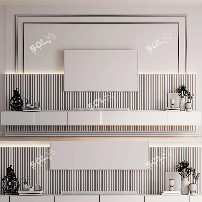 Samsung TV Wall Mount Stand 3D model image 5