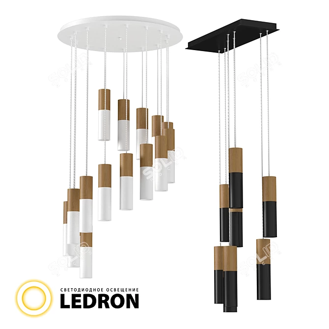 SLC Series LED Luminaires IP40 3D model image 1