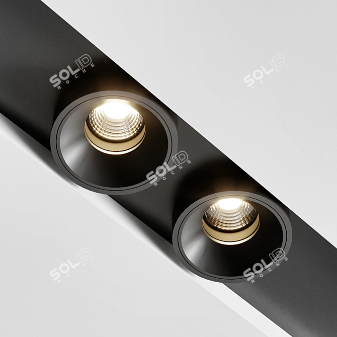 Modern Lighting Set with Polished Design 3D model image 3